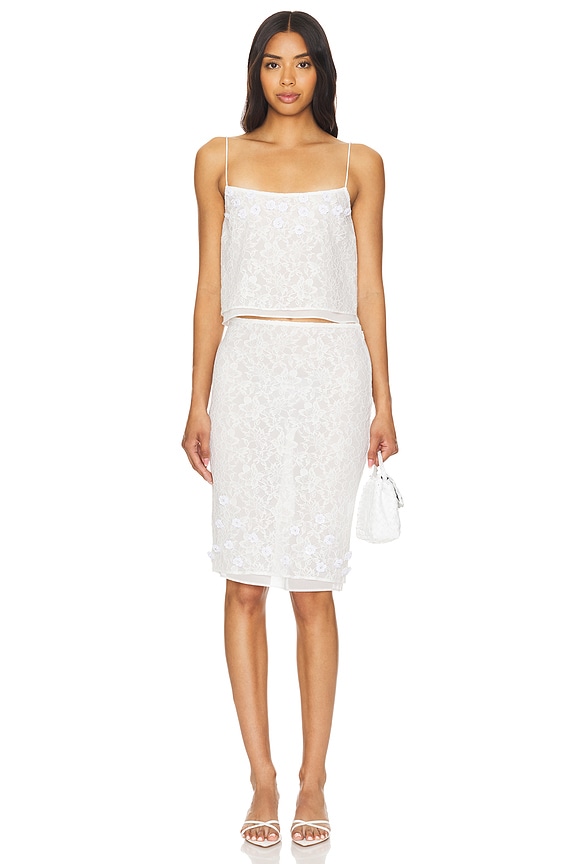 MAJORELLE Heather Tank in White | REVOLVE