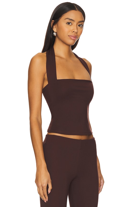 view 2 of 4 Royce Top in Chocolate Brown