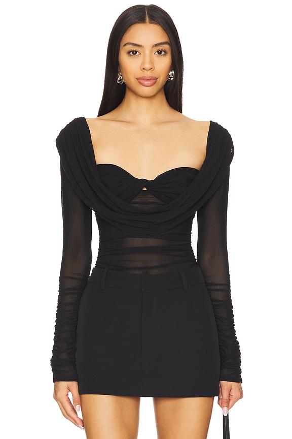 view 1 of 4 SIMONE 탑 in Black