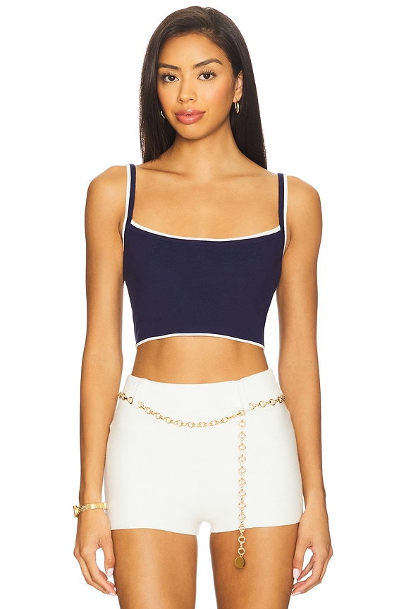 view 2 of 5 AMY カーディセット in Navy & White