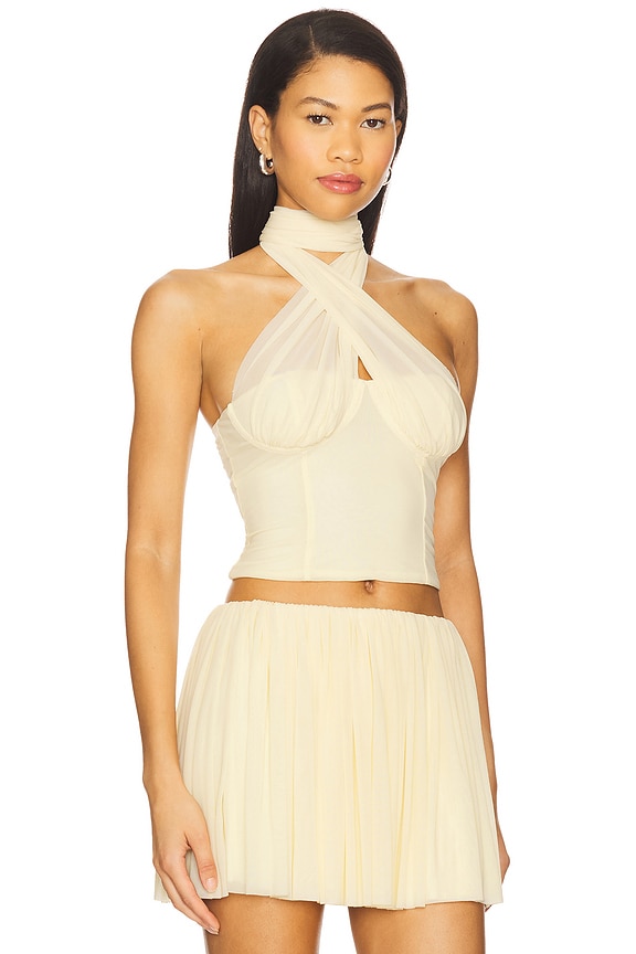 view 2 of 4 x Yhasmina Ferrara Manon Top in Ivory