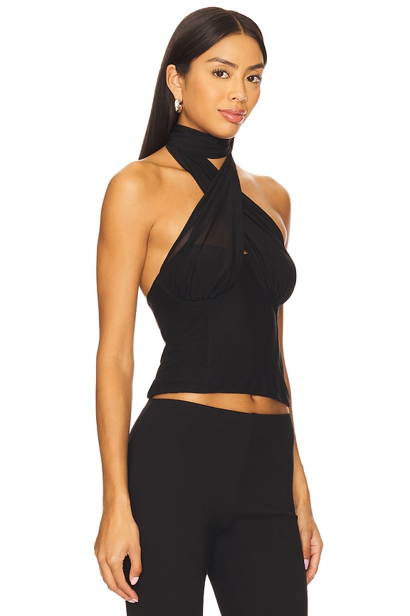 view 2 of 4 x Yhasmina Ferrara Manon Top in Black