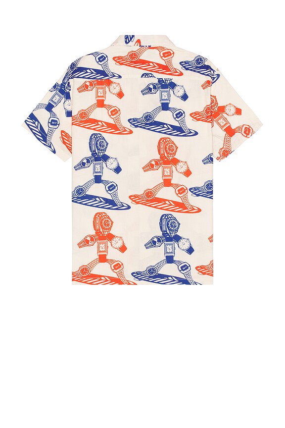 view 2 of 3 CHEMISE SURF TIME in Red, Blue, & Ecru