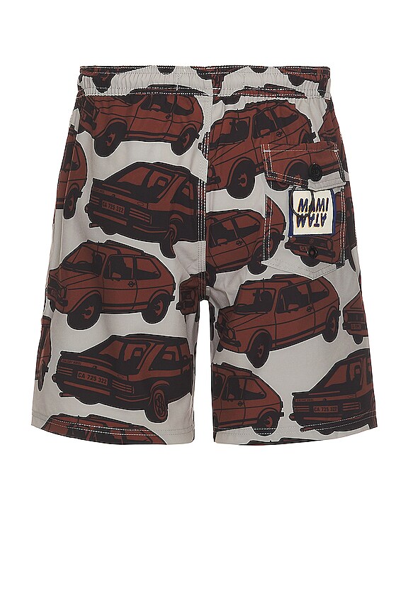 view 2 of 4 Citi Surf Trunk in Brown & Grey
