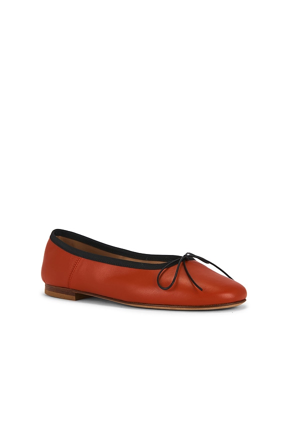 view 2 of 5 Dance Ballerina Flat in Pomodoro & Black