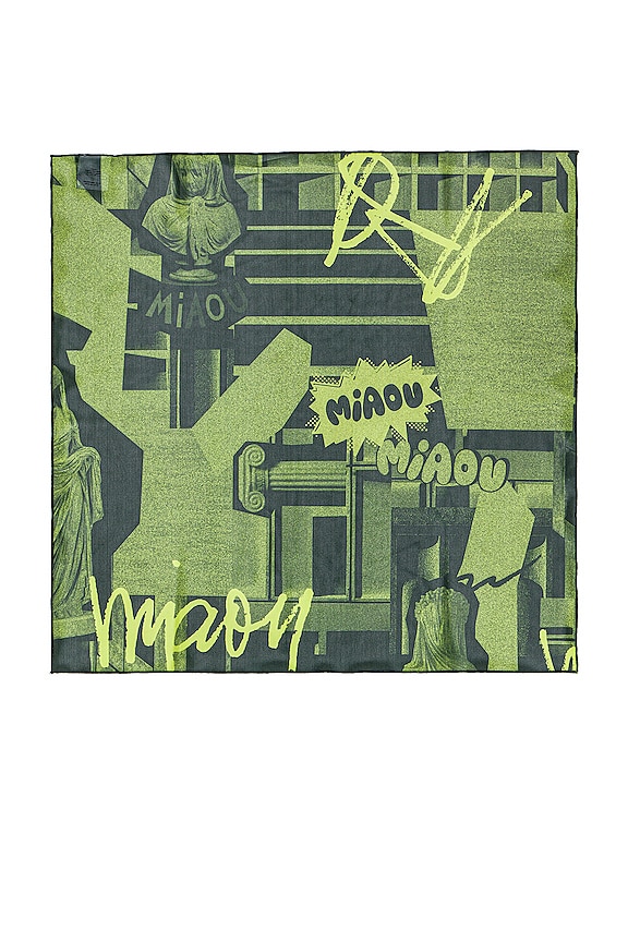 view 2 of 2 ÉCHARPE in Green Stone Print