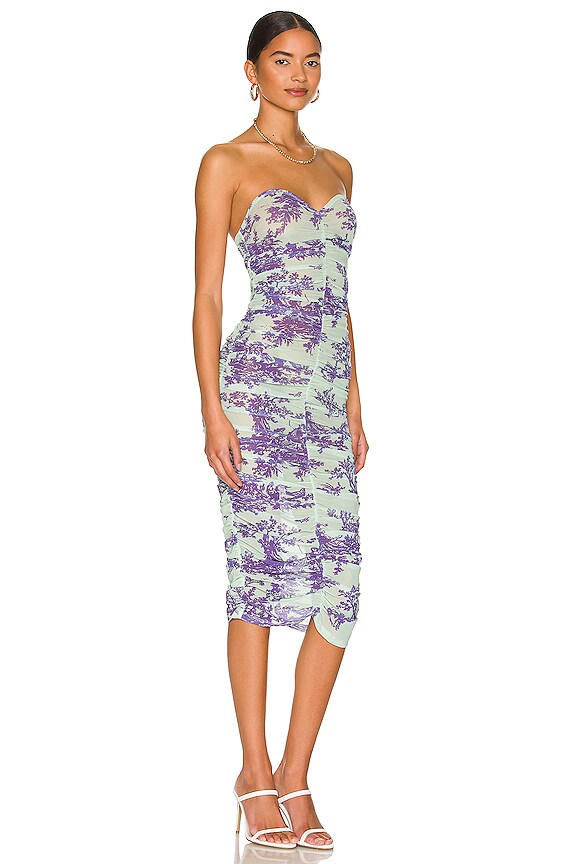 view 2 of 3 Renzo Dress in Mint Toile