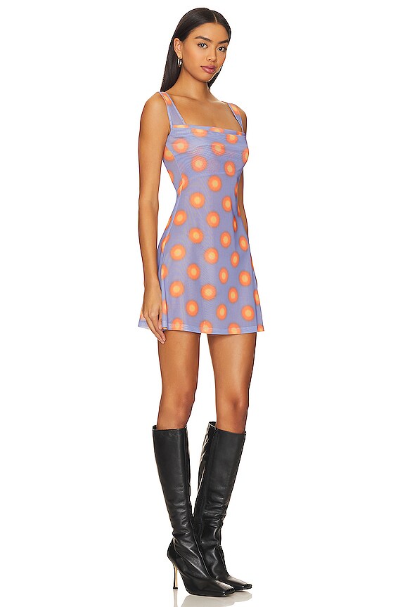 view 2 of 3 ROBE COURTE GINGER in Gradient Dot Orange