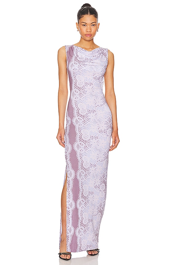 view 2 of 3 VESTIDO SELENA in Lace Gray