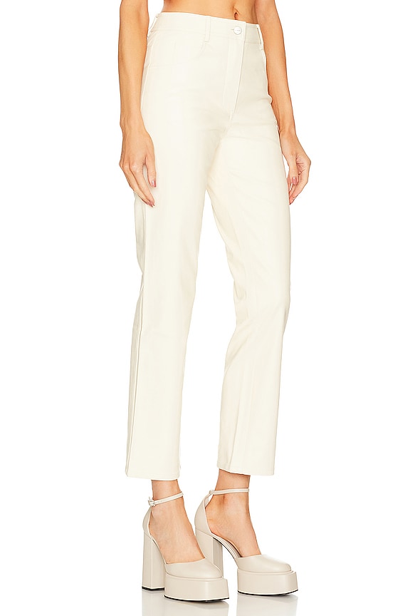 view 2 of 4 JUNIOR ヴィーガンレザーパンツ in Creme