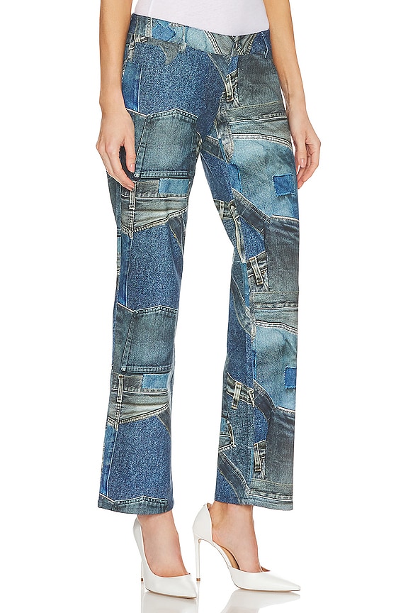 view 2 of 4 Atlas Pant in Denim Print