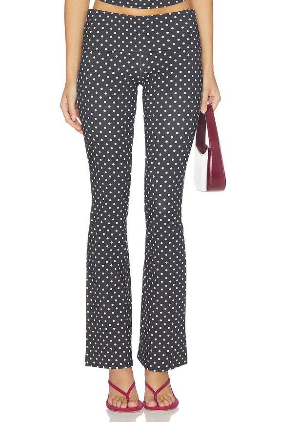 view 1 of 6 Alba Pant in Black Small Dot