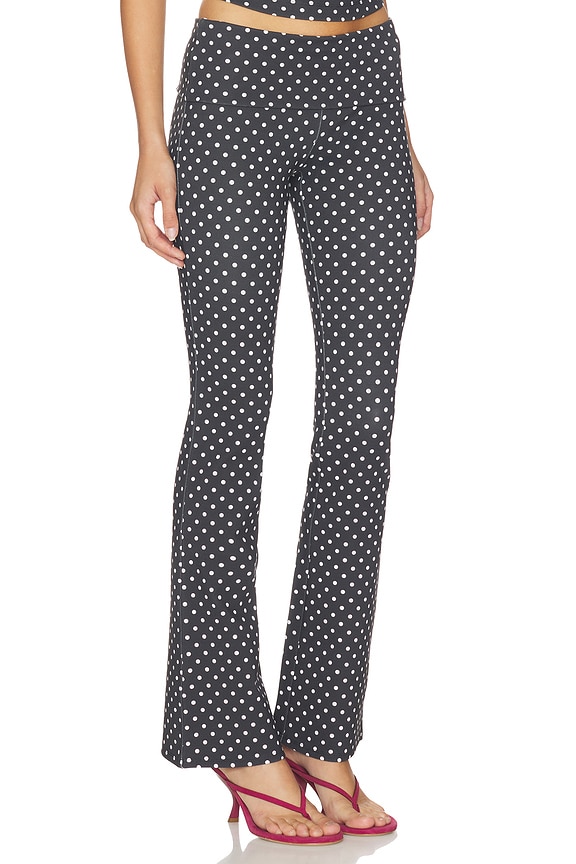 view 2 of 6 Alba Pant in Black Small Dot
