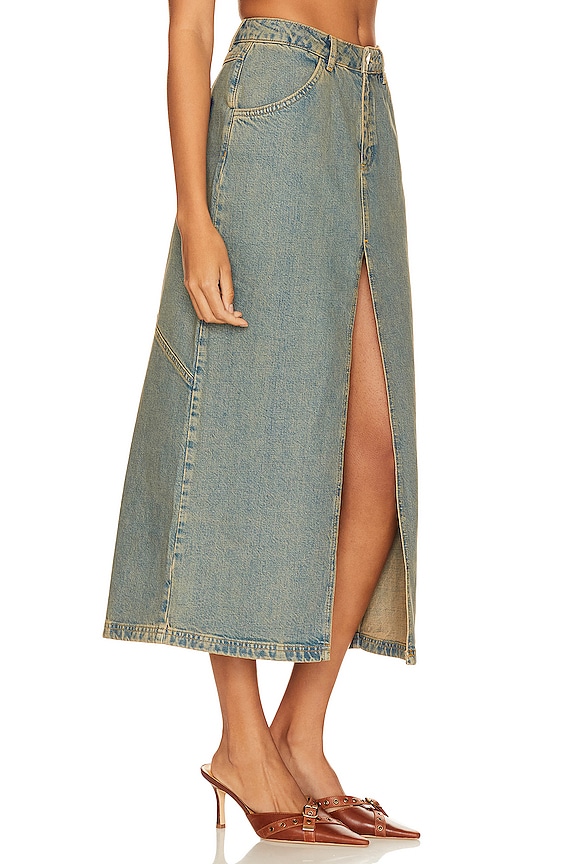 view 2 of 4 JUPE ROWAN in Green Acid Denim