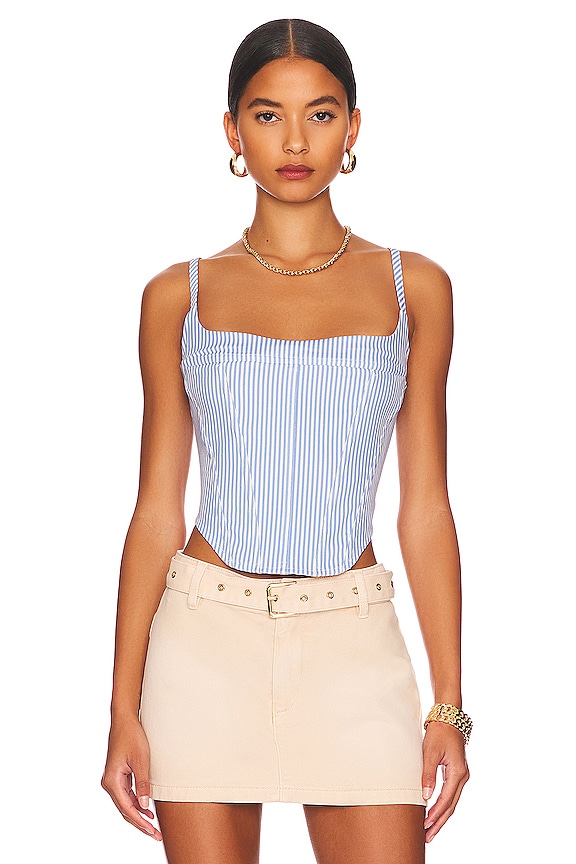 view 2 of 4 x Paloma Elsesser V Corset in Marseilles Stripe