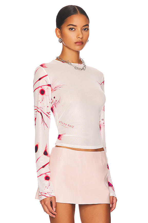 view 2 of 4 T-shirt Manches Longues in X Ray Flower