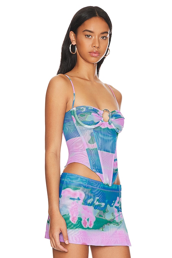 view 2 of 4 Deia Corset in Thermal Pastel