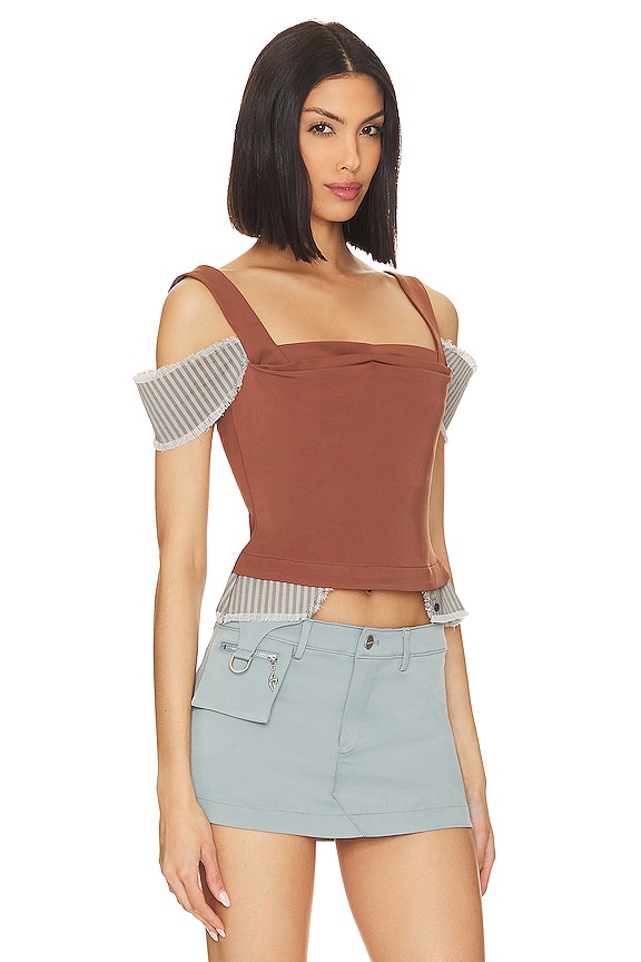 view 2 of 4 Renata Corset in Cocoa