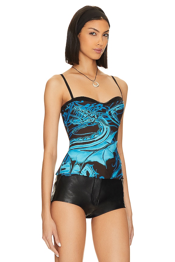 view 2 of 4 ENZO トップ in Tattoo Blue