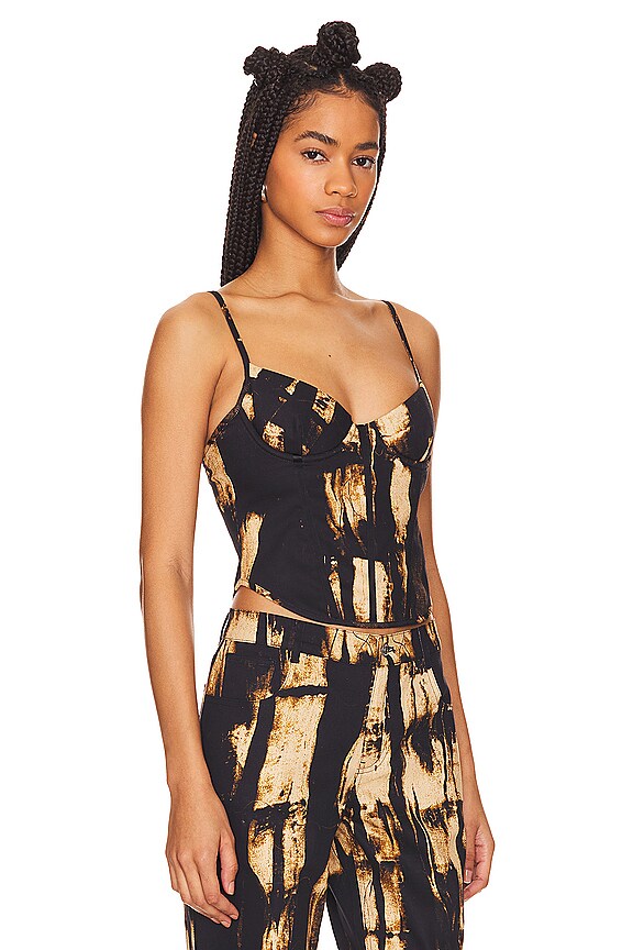 view 2 of 4 Kiko Corset in Treading Brown