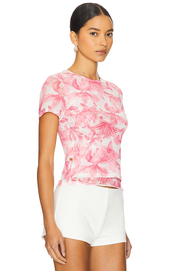 view 2 of 4 Mini Tee in Orchid & Lilium Oal