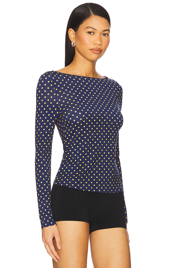 view 2 of 5 Amelia Top in Polka Dot