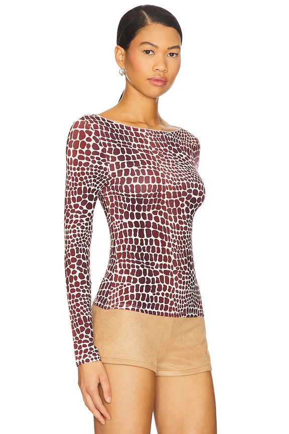 view 2 of 4 Amelia Top in Lizard