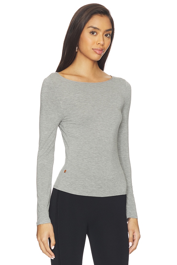 view 2 of 4 Amelia Top in Heather Grey