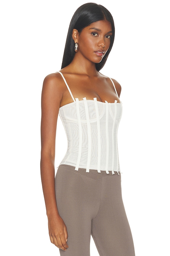 view 2 of 4 Lila Corset Top in Vanilla