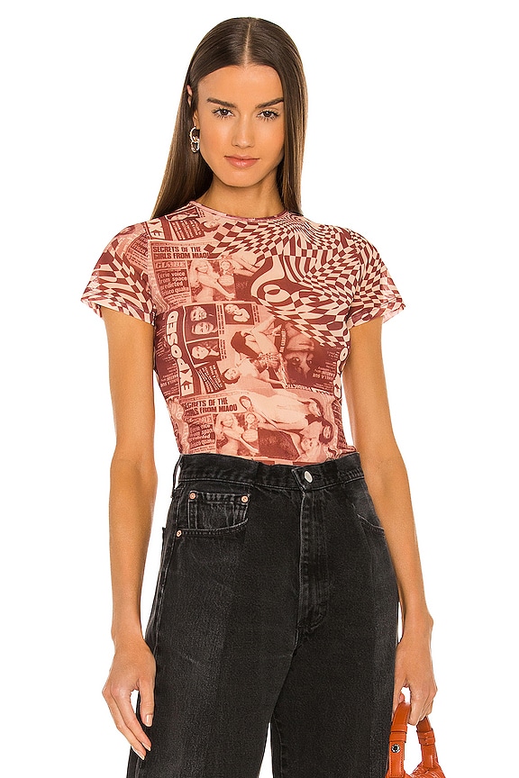 Miaou Mini Tee in Wanted Red | REVOLVE