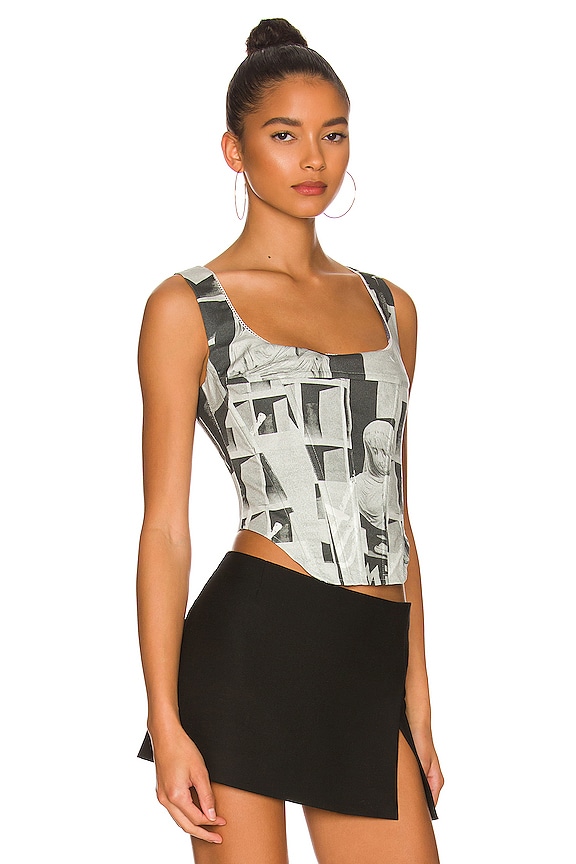 view 2 of 4 Campbell Corset in Stone Grey