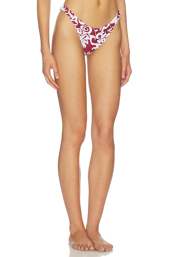 view 2 of 4 BAS DE MAILLOT DE BAIN RIO BIKINI in Red Hawaiian