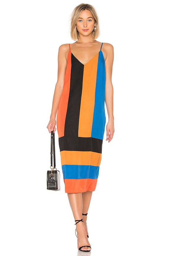 view 1 of 3 Tallulah Dress in Domino Colorblock