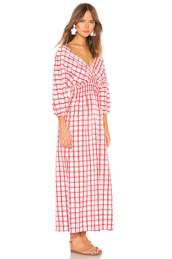 view 2 of 3 Nami Dress in White Red