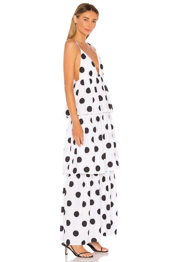 view 2 of 3 MAXIVESTIDO BARI in White & Black