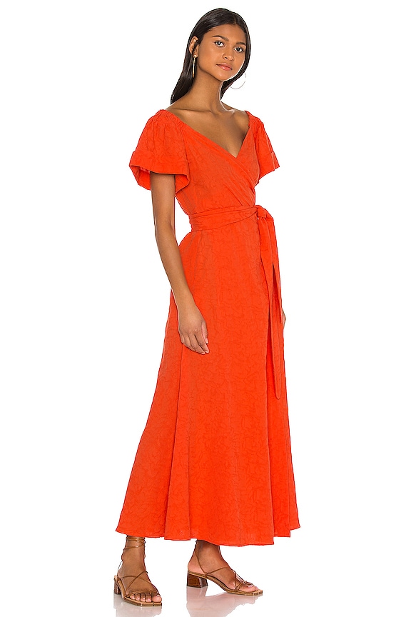 view 2 of 4 ROBE MAXI ADELINA in Orange