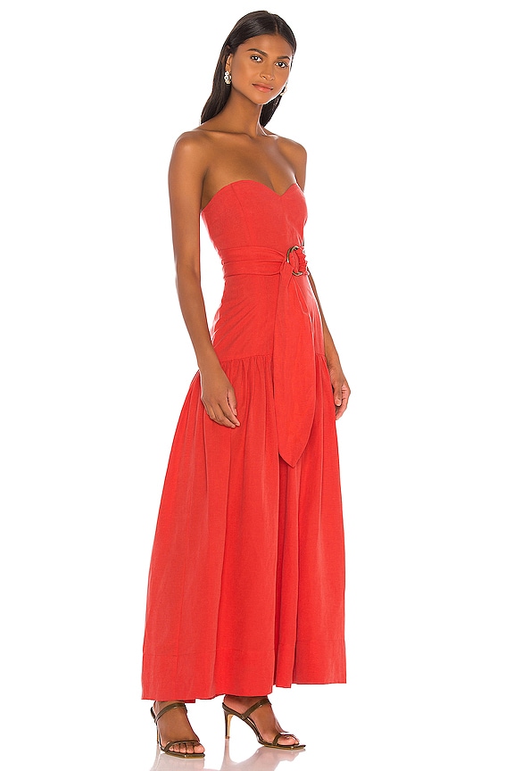 view 2 of 3 Augustina Dress in Red