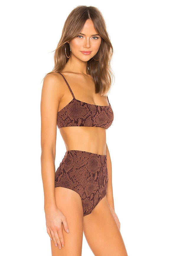 view 2 of 4 Sia Bikini Top in Brown