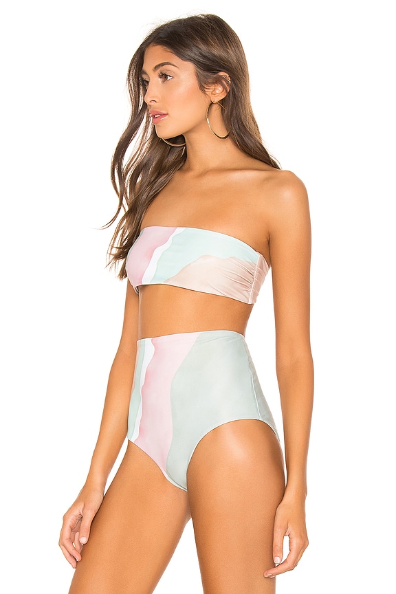 view 2 of 4 Abigail Bikini Top in Sage Multi