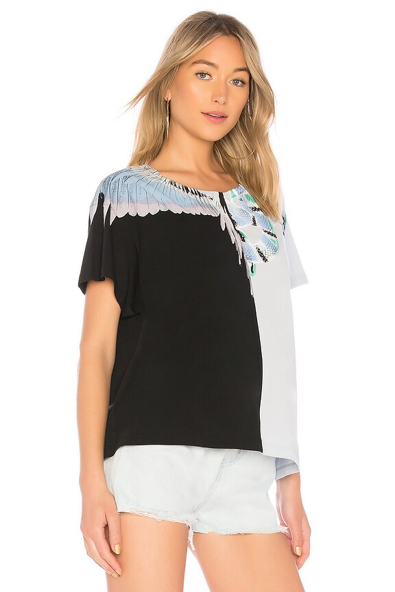 view 2 of 4 Snake Wings T Shirt in Light Blue Multicolor