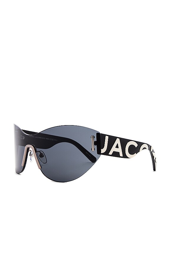 view 2 of 5 Mask Sunglasses in Black