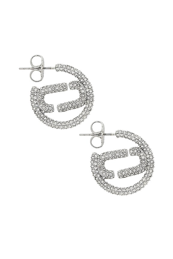 view 2 of 3 PENDIENTE J MARC in Silver & Crystal