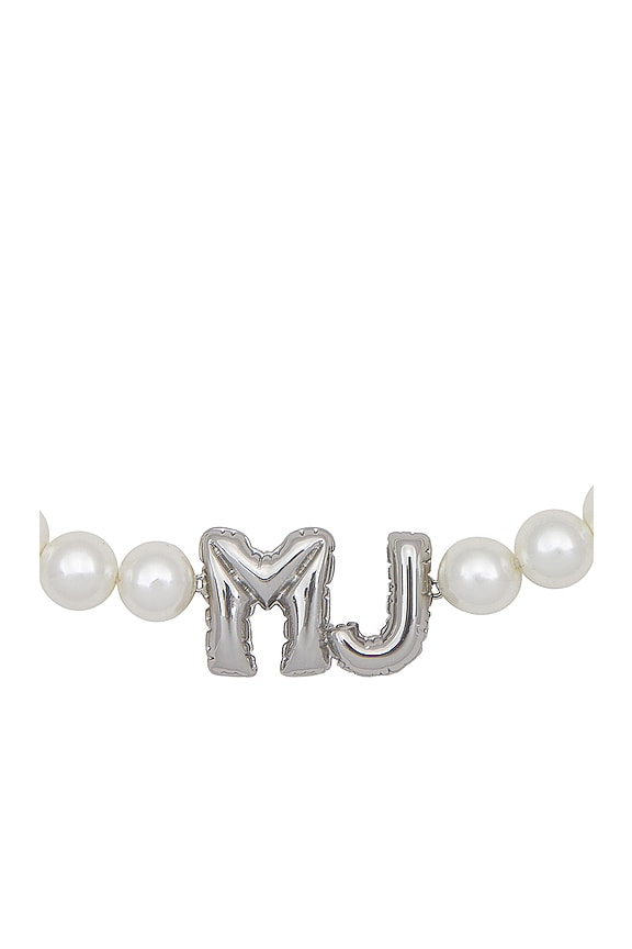 view 2 of 2 ОЖЕРЕЛЬЕ MJ BALLON in White & Silver