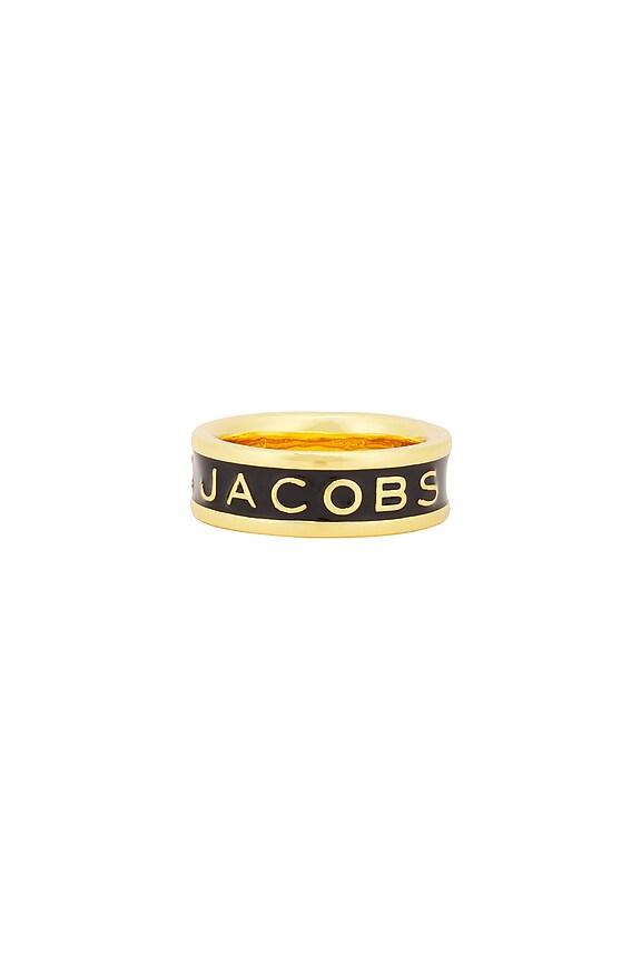 view 2 of 3 ANILLO DE ESMALTE JACOBS in Gold & Black
