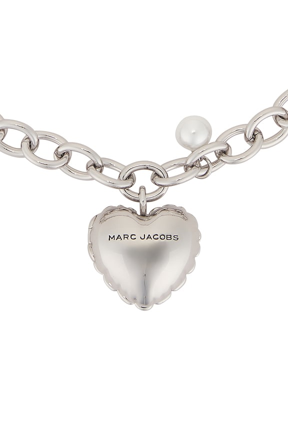 view 2 of 4 COLLAR CON BISAGRA HEART BALLOON in Light Antique Silver