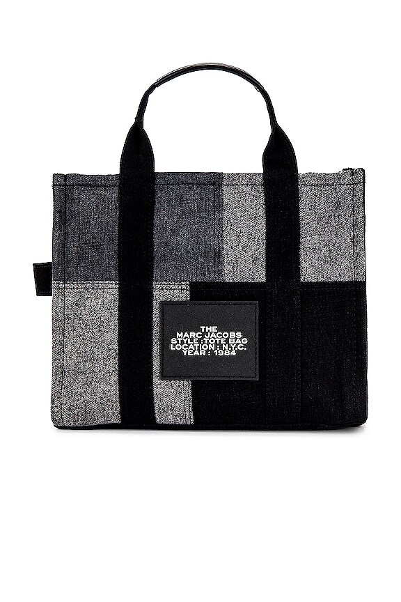 view 2 of 6 The Denim Medium Tote Bag in Black