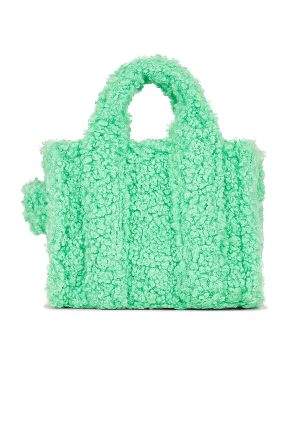 view 2 of 5 The Teddy Mini Tote Bag in Fluffy Green