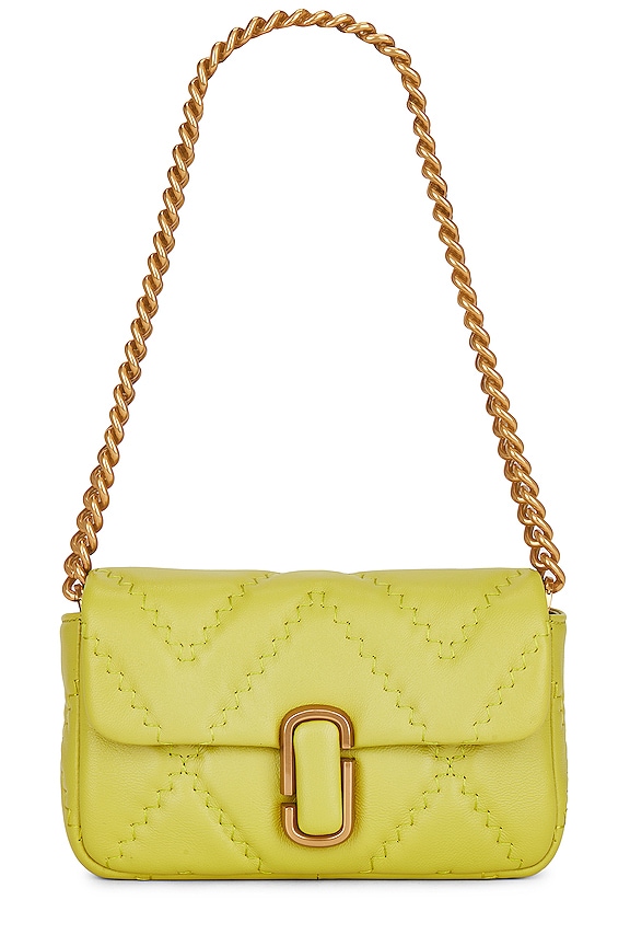 view 2 of 5 The Quilted Leather J Marc Mini Bag in Citronelle
