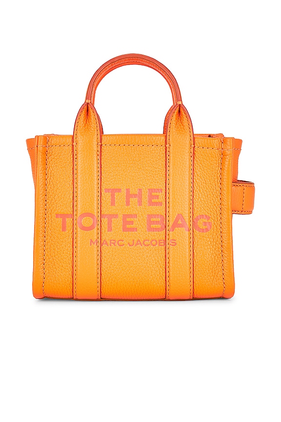 view 2 of 6 The Leather Mini  Tote Bag in Scorched