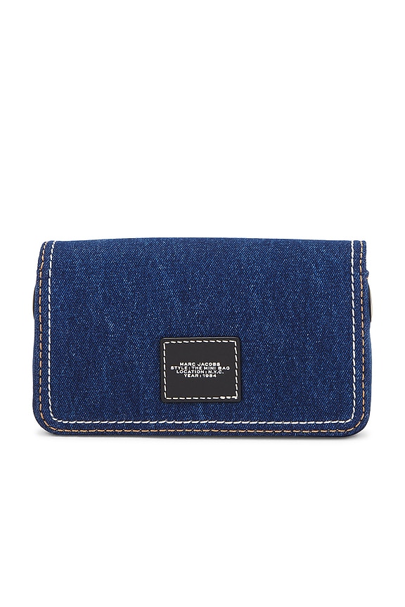 view 2 of 5 The Denim Chain Mini Bag in Dark Wash